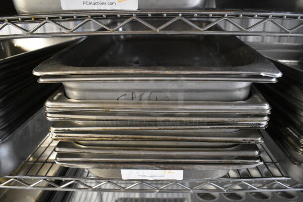12 Stainless Steel Full Size Drop In Bins. 1/1x2. 12 Times Your Bid! - Image 1 of 3