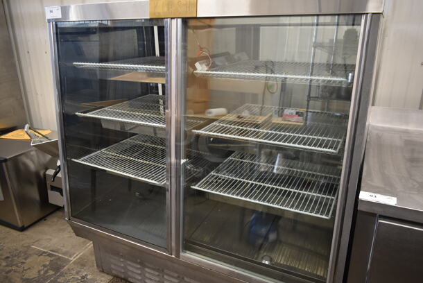 Kirsh Stainless Steel Commercial Floor Style Deli Display Case Merchandiser w/ Poly Coated Racks. Tested and Powers On But Does Not Get Cold - Image 2 of 5