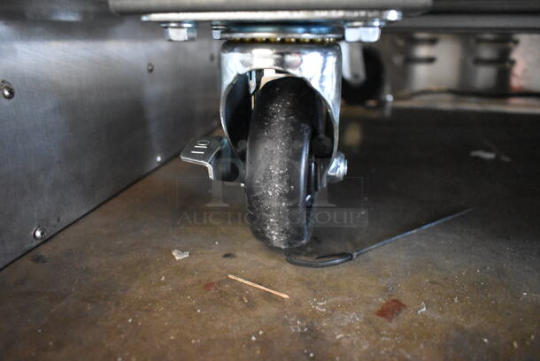 BRAND NEW SCRATCH AND DENT! 2022 KoolMore RWT-1D6C Stainless Steel Commercial Single Door Undercounter Cooler on Commercial Casters. 115 Volts, 1 Phase. Tested and Working! - Image 7 of 7