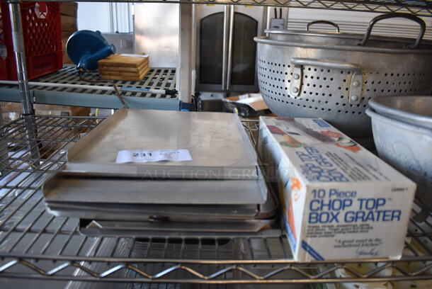 ALL ONE MONEY! Tier Lot of Various Items Including Metal Colanders, Coffee Urns and Metal Pieces - Image 2 of 5