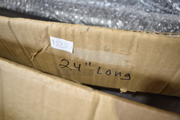 2 Boxes of 4 BRAND NEW! 24" Metal Convection Oven Legs. 2 Times Your Bid! - Image 4 of 5