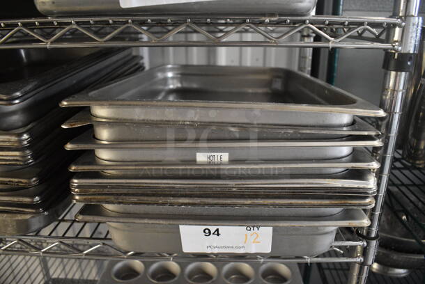 12 Stainless Steel Full Size Drop In Bins. 1/1x2. 12 Times Your Bid! - Image 1 of 3