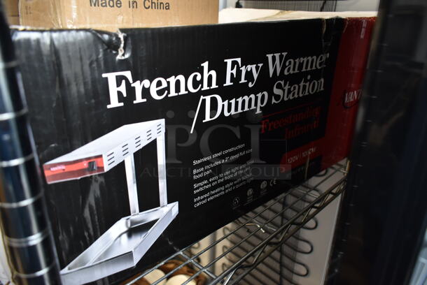 BRAND NEW SCRATCH AND DENT! Avantco 177FFDS1 Stainless Steel Freestanding Infrared French Fry Warmer / Dump Station. 120 Volts, 1 Phase. Tested and Working! - Image 6 of 7