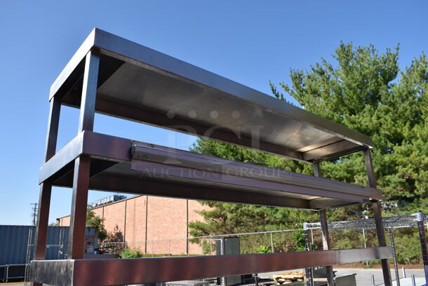 Stainless Steel Table w/ 4 Over Shelves and 2 Under Shelves. 54x16x82 - Image 2 of 5