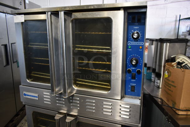 2 2020 Standard Range SR-COE 208 Stainless Steel Commercial Electric Powered Full Size Convection Oven w/ View Through Doors, Metal Oven Racks and Thermostatic Controls on Commercial Casters. 208 Volts, 1/3 Phase. 2 Times Your Bid! - Image 4 of 10