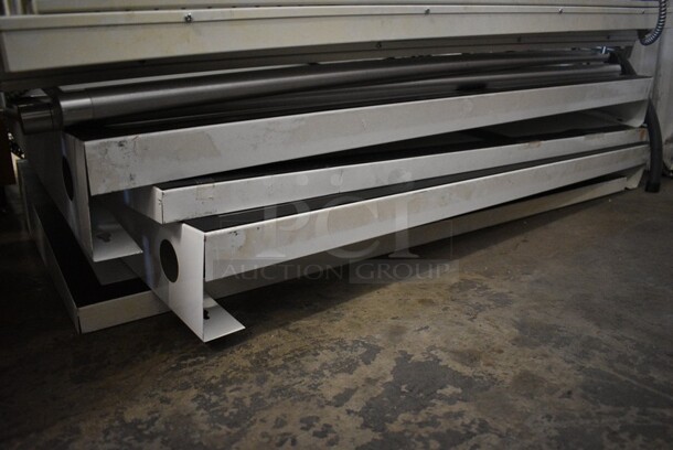 4 White Metal Lighted Sign Holders. 49.5x5x24. 4 Times Your Bid! - Image 3 of 3