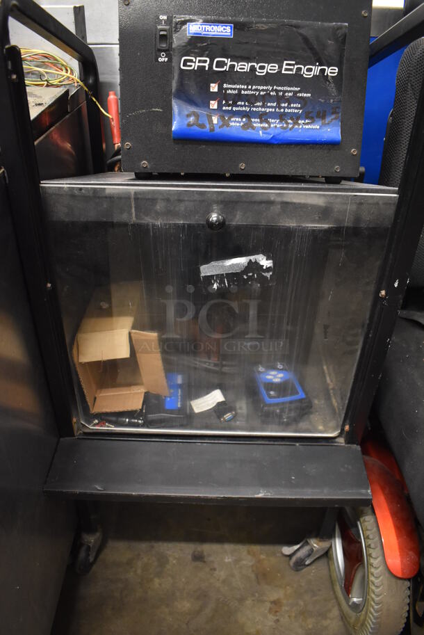 Midtronics GR8 Multi-tasking Battery and Electrical Diagnostic Station w/ GR Charge Engine on Commercial Casters. 21x28x56 - Image 6 of 6