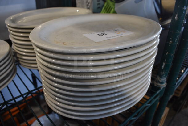 25 White Ceramic Oval Plates. 11.5x9x1. 25 Times Your Bid! - Image 2 of 4