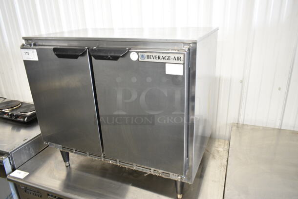 Beverage Air UCR34Y-17 Stainless Steel Commercial 2 Door Undercounter Cooler. 115 Volts, 1 Phase. Tested and Working! - Image 2 of 6