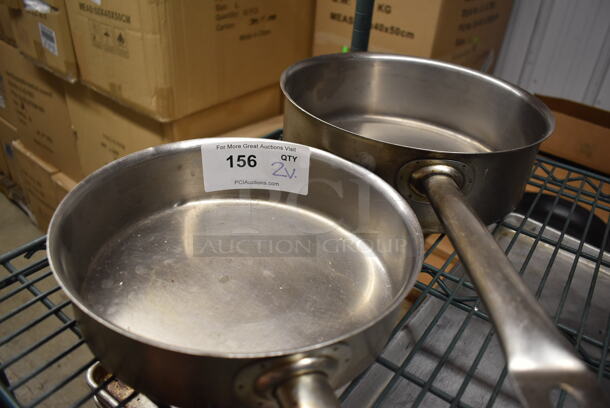 2 Metal Sauce Pans. 20x10x3, 24x11.5x4. 2 Times Your Bid! - Image 2 of 3