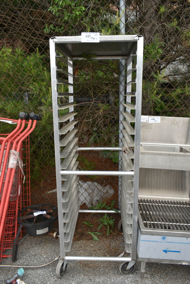 Metal Commercial Pan Transport Rack on Commercial Casters.  - Image 1 of 2