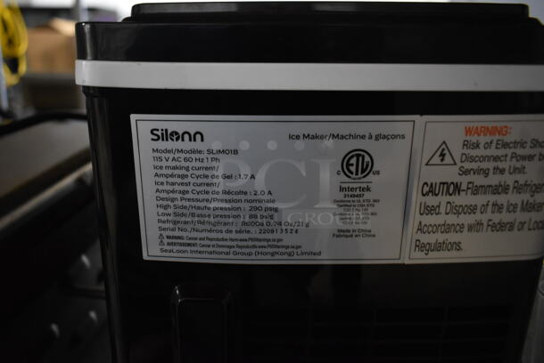 Silonn SLIM01B Metal Countertop Ice Machine. 115 Volts, 1 Phase.  - Image 6 of 6