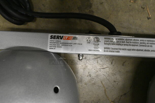 BRAND NEW SCRATCH AND DENT! ServIt 423BLS4 Suspension Bar 4 Bulb Heat Lamp. 120 Volts, 1 Phase.  - Image 6 of 6