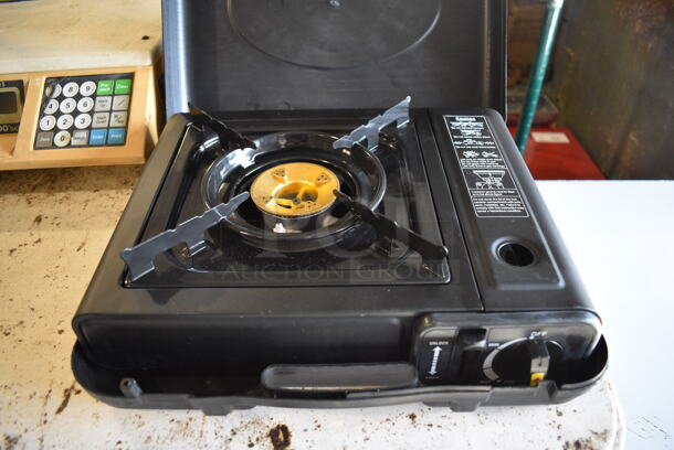 Metal Countertop Single Burner Range in Hard Case. 14x12x4