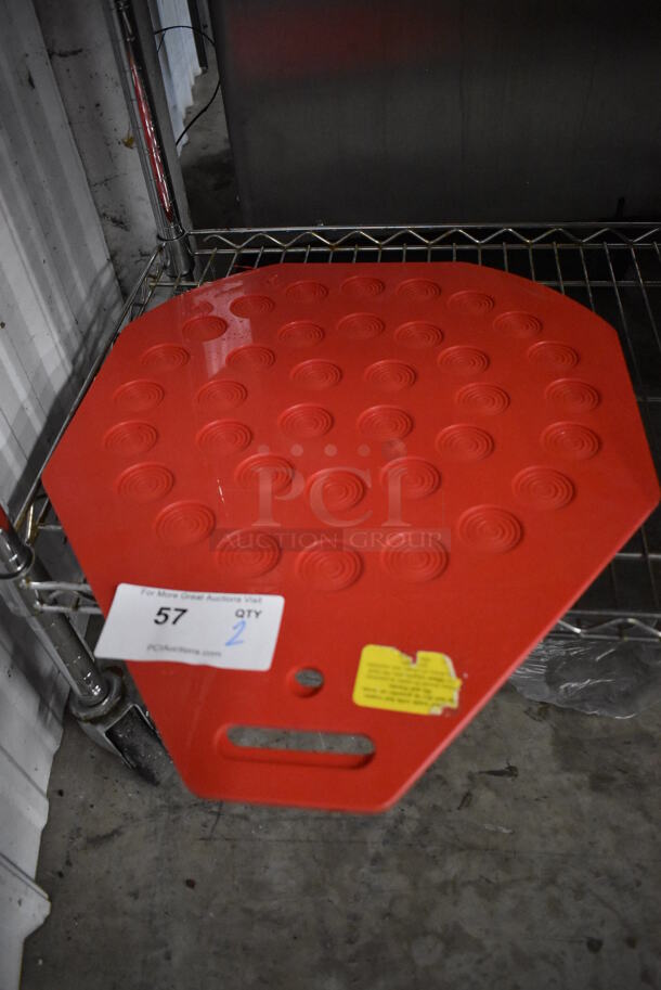 2 Red Poly Insert For Dough Divider. 17x21. 2 Times Your Bid!