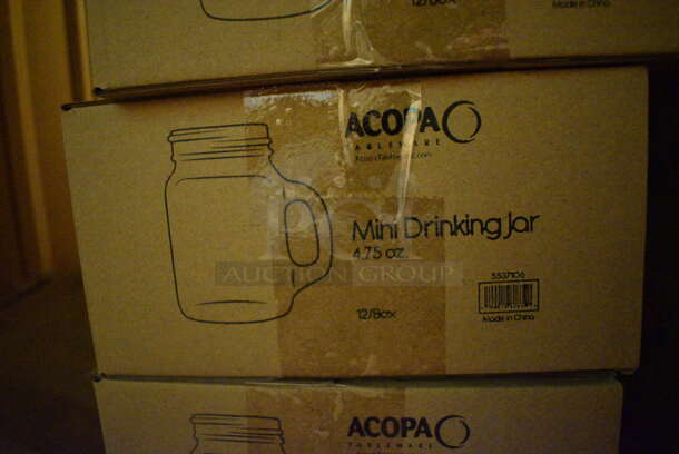 6 Boxes of 12 BRAND NEW Acopa Drinking Jars. 2.5x2x3. 6 Times Your Bid! (bar) - Image 4 of 4
