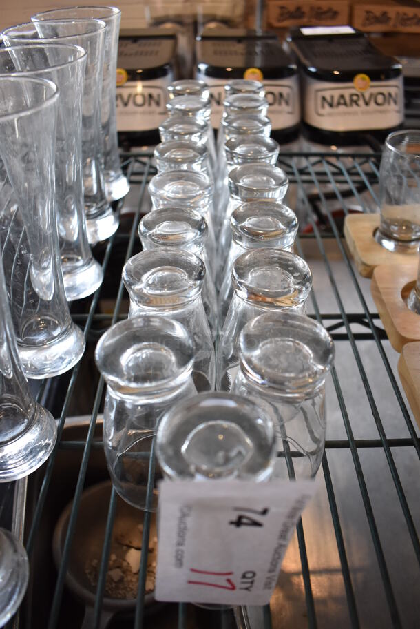 17 Beverage Glasses. 2.25x2.25x4. 17 Times Your Bid! - Image 3 of 3