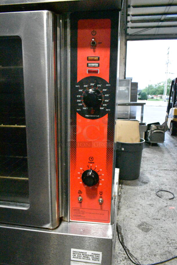 2 Vulcan VC6GD-SEFCAM5 Stainless Steel Commercial Natural Gas Powered Full Size Convection Oven w/ View Through Doors, Metal Oven Racks and Thermostatic Controls. 2 Times Your Bid! - Image 3 of 10