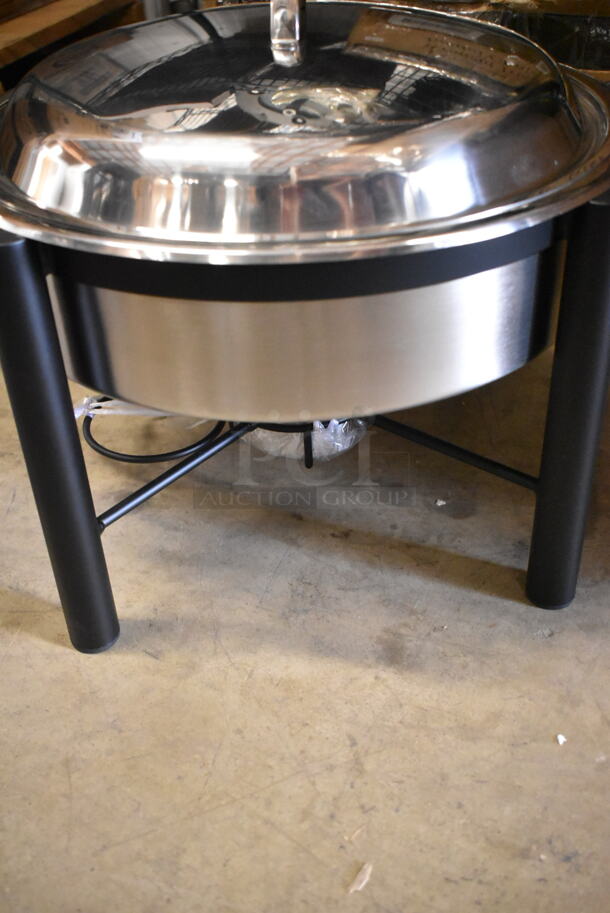 3 BRAND NEW SCRATCH AND DENT! Acopa 6 Qt. Wrought Iron Pillar Round Chafer. 3 Times Your Bid! - Image 5 of 7