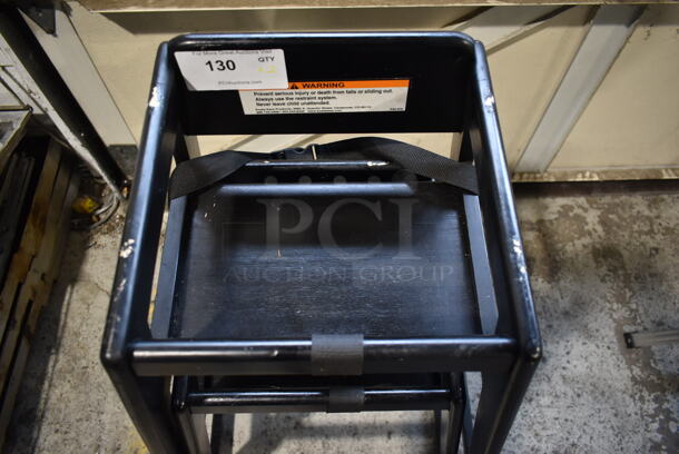 2 Black Wood Pattern High Chairs. 2 Times Your Bid! - Image 3 of 4