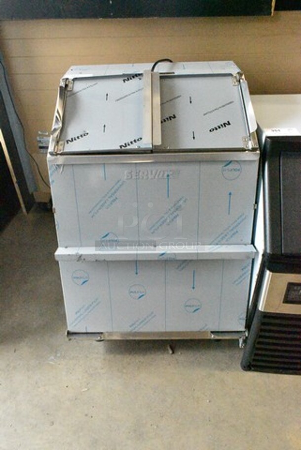 BRAND NEW SCRATCH AND DENT! 2024 ServIt 423TCW46 Stainless Steel Commercial 46 Gallon First-In First-Out Chip Warmer / Merchandiser. 120 Volts, 1 Phase. Tested and Working! - Image 2 of 9