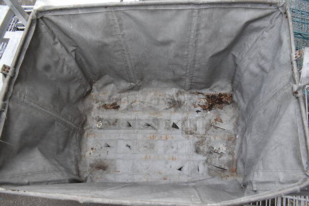 Commercial Fabric Laundry Cart on Commercial Casters. - Image 4 of 4