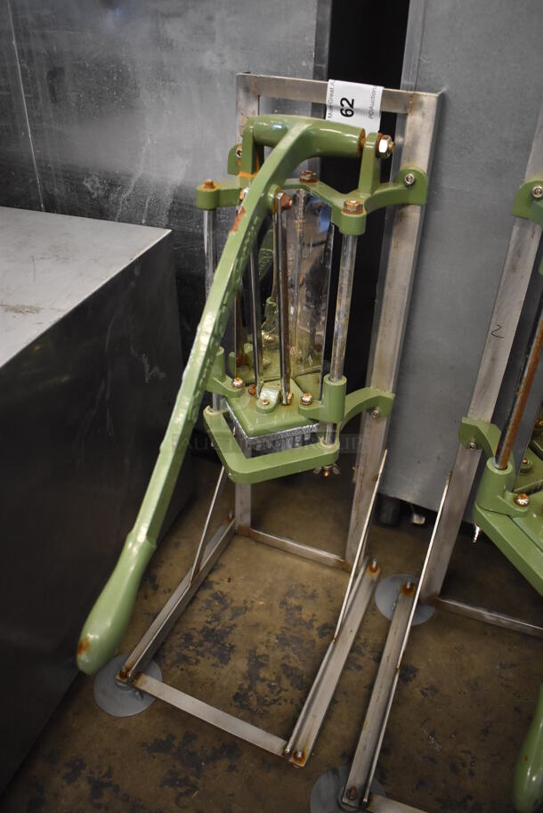 Metal Commercial Countertop French Fry Cutter on Frame. 12x15x26 - Image 1 of 4