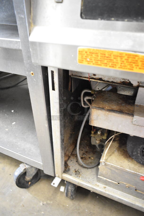 Frymaster Stainless Steel Commercial Natural Gas Powered Pasta Cooker on Commercial Casters.  - Image 5 of 5