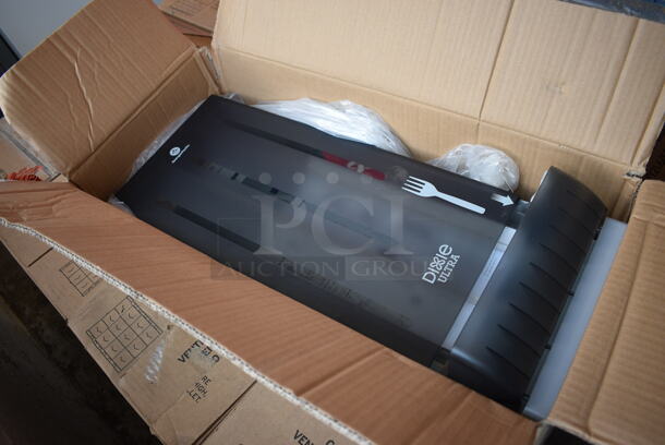 BRAND NEW IN BOX! Dixie Gray Poly Plastic Fork Dispenser.  - Image 2 of 3