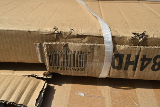 BRAND NEW SCRATCH AND DENT! Regency 600WS1884HD 16 Gauge Stainless Steel 18" x 84" Heavy Duty Wall Shelf - Image 3 of 3