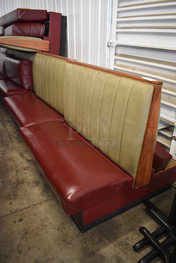 ALL ONE MONEY! Lot of 6 Double Sided Booth Seats. 48x48x43 - Image 1 of 4