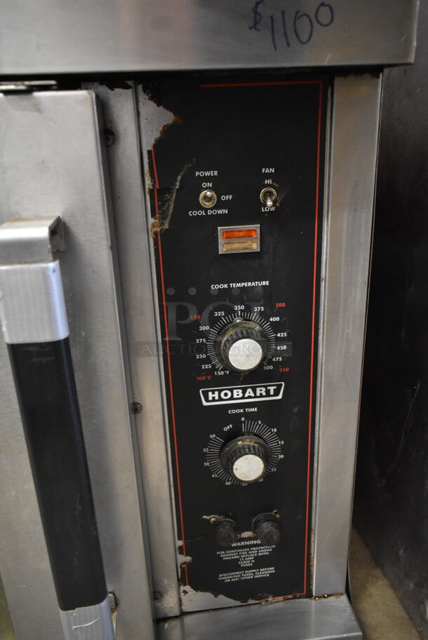 Hobart Stainless Steel Commercial Electric Powered Half Size Convection Oven w/ View Through Door and Thermostatic Controls. 240 Volts, 1 Phase. - Image 3 of 8
