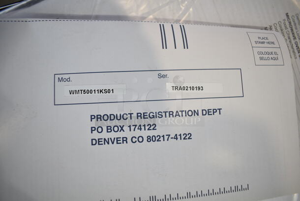 BRAND NEW SCRATCH AND DENT! 2021 Whirlpool WMT50011KS01 Black Microwave Oven. 120 Volts, 1 Phase. - Image 6 of 6
