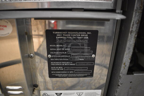 2019 Turbochef Model NGO Metal Commercial Countertop Electric Powered Rapid Cook Oven. 208/240 Volts, 1 Phase. 17x30x21 - Image 6 of 6
