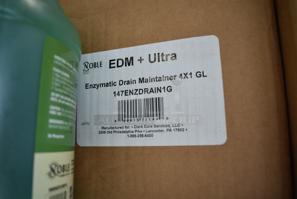 ALL ONE MONEY! Lot of BRAND NEW SCRATCH AND DENT! Cleaner Including 3 999ENZFLOOR1G Enzo Kleen Enzymatic Floor Cleaner Jugs, 3 Noble 147ENZDRAIN1G Ready-to-Use Enzymatic Drain Maintainer, 12 Noble Enzymatic Drain Maintiner Bottles.  - Image 4 of 8