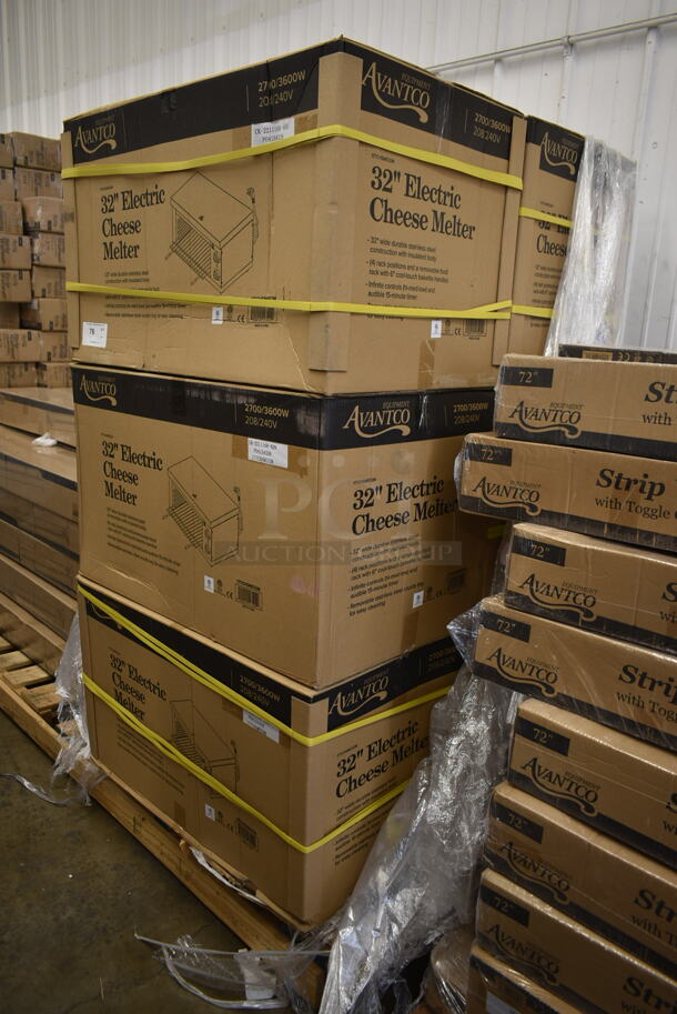 PALLET LOT of 6 BRAND NEW SCRATCH AND DENT! Avantco 177CHSME32M Stainless Steel Commercial Countertop Electric Powered 32" Cheese Melter. 208/240 Volts. Stock Picture Used as Gallery. 6 Times Your Bid! - Image 2 of 5