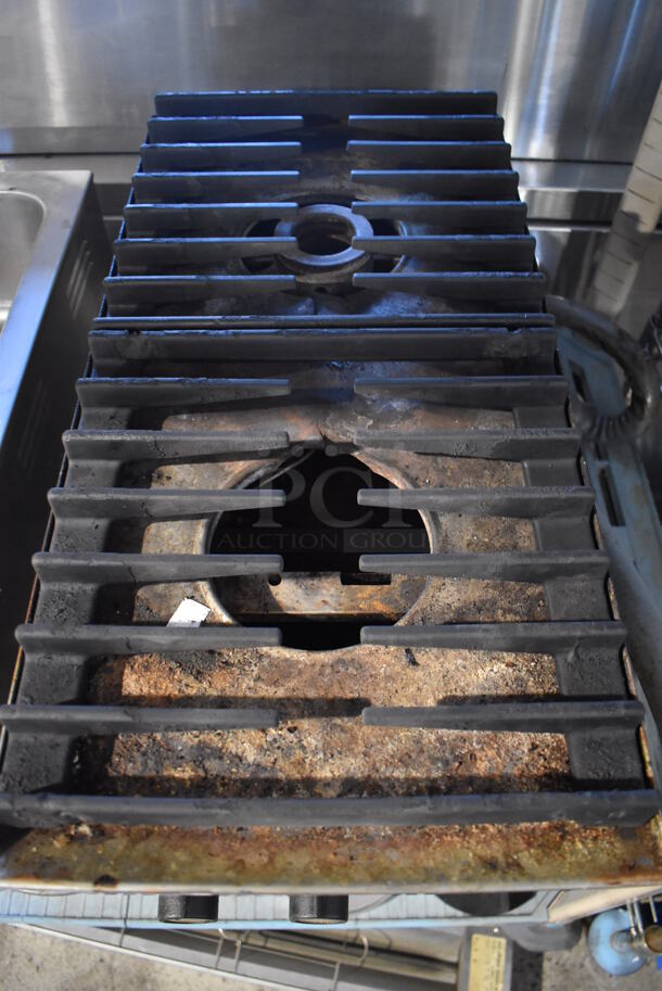 Star Stainless Steel Commercial Countertop Gas Powered 2 Burner Range. 12x24x12 - Image 2 of 6