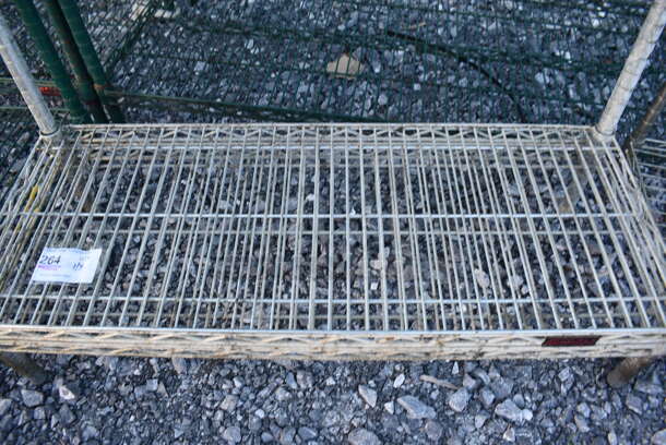 Eagle Chrome Finish 2 Tier Wire Shelving Unit. BUYER MUST DISMANTLE. PCI CANNOT DISMANTLE FOR SHIPPING. PLEASE CONSIDER FREIGHT CHARGES. 36x14x23 - Image 2 of 3