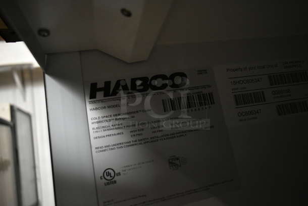 Habco OC6 Metal Commercial Single Door Mini Cooler Merchandiser w/ Poly Coated Racks. 115 Volts, 1 Phase. Tested and Working! - Image 4 of 4