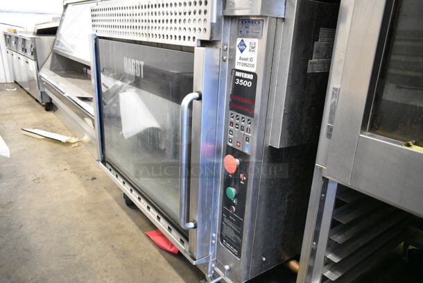 2 Hardt Model Inferno 3500 Stainless Steel Commercial Natural Gas Powered Rotisserie Ovens on Commercial Casters. Each Oven Has a 40 Bird Capacity. 76,000 BTU. 2 Times Your Bid! - Image 3 of 12