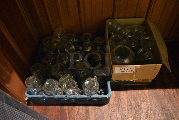 ALL ONE MONEY! Lot of Glass Jars and Fishbowls. (bar)