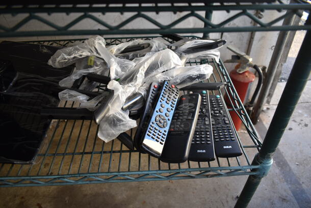 ALL ONE MONEY! Lot of Various Items Including Monitor Bases and Remotes. - Image 3 of 3