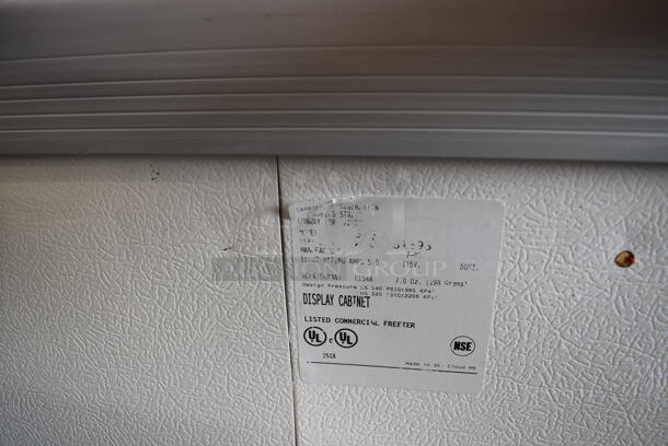 Kelvinator Metal Chest Freezer Merchandiser on Commercial Casters. 36x22x37. Tested and Does Not Power On - Image 6 of 6