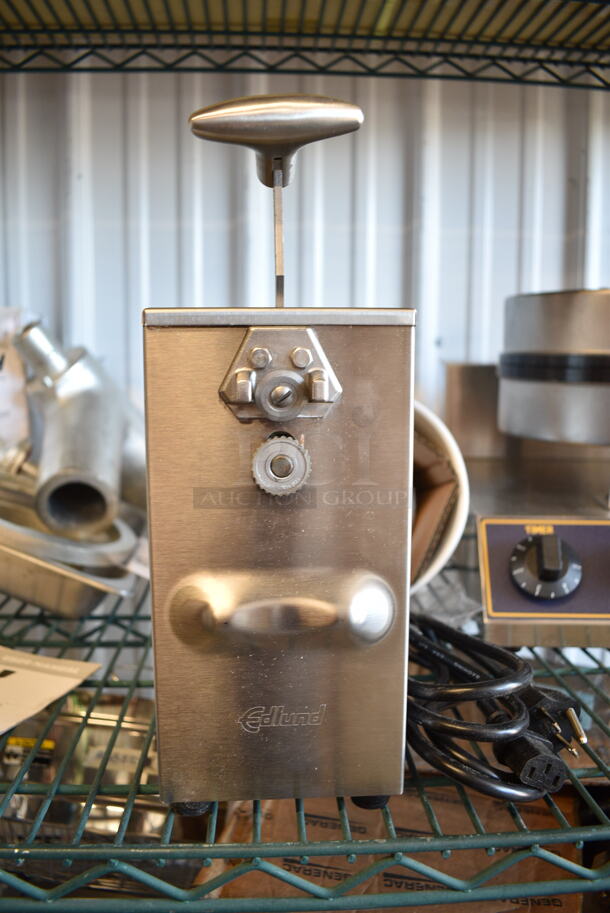 BRAND NEW SCRATCH AND DENT! Edlund 203 Stainless Steel Two-Speed Tabletop Electric Can Opener. 230 Volts, 1 Phase.  - Image 2 of 4