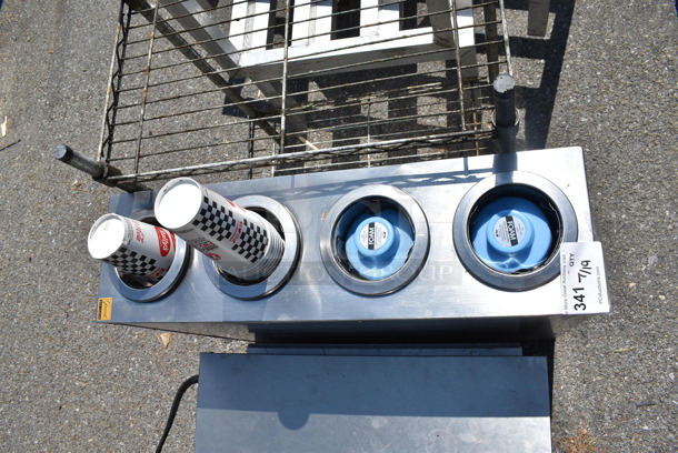 Stainless Steel 4 Well Cup Dispenser.  - Image 3 of 4