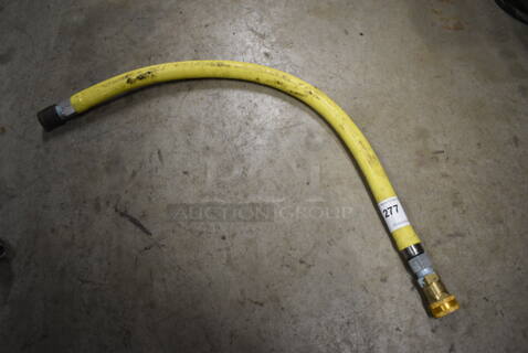 Yellow Gas Hose. 38"