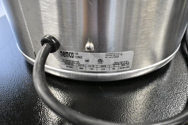 BRAND NEW SCRATCH AND DENT! 2024 Nemco 6100A Stainless Steel 7 Qt. Countertop Warmer. No Insert/Lid/Ladle. 120 Volts, 1 Phase. Tested and Working! - Image 6 of 6