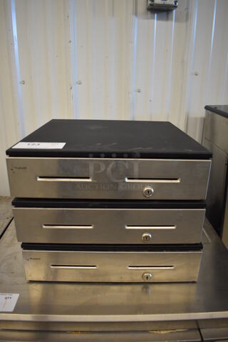 3 Metal Cash Drawers. 3 Times Your Bid!