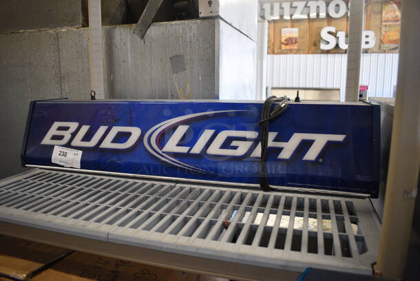 Bud Light Ceiling Mount Light Fixture. 38.5x11x9