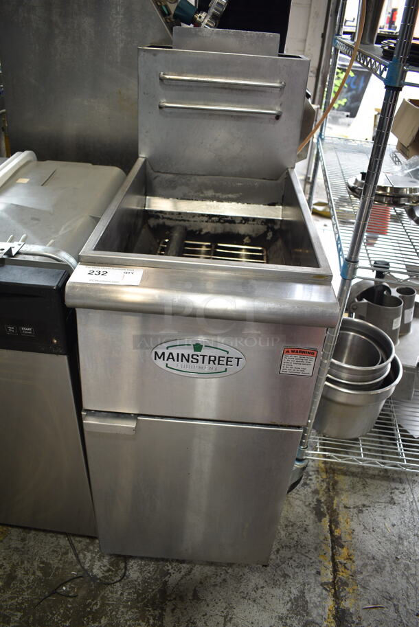 2020 Mainstreet 541FF40N Stainless Steel Commercial Natural Gas Powered Deep Fat Fryer. 90,000 BTU. - Image 1 of 6